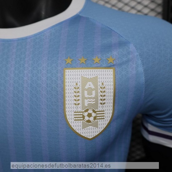 Nuevo 1ª Jugadores Camiseta Uruguay 2024 Azul Baratas